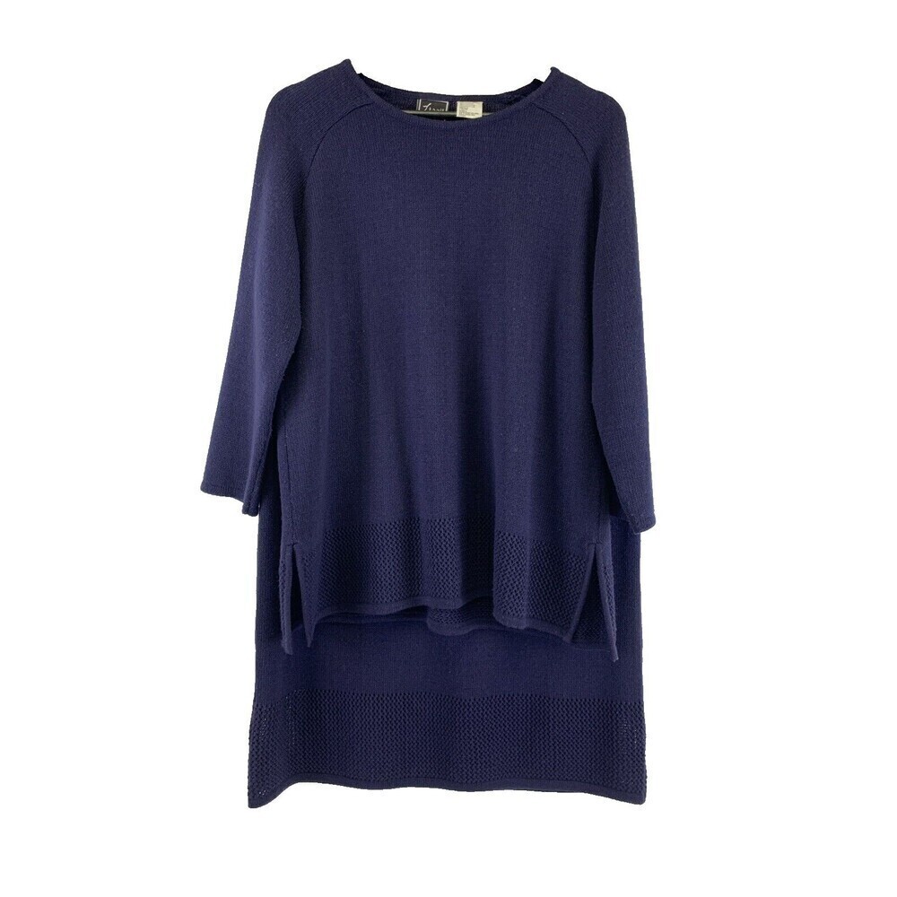 Lennie New York Sweater Skirt Outfit Navy Knit Maxi Skirt Pullover Womens Large
